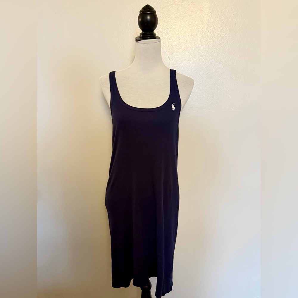 Ralph Lauren Navy Blue Ribbed Dress
